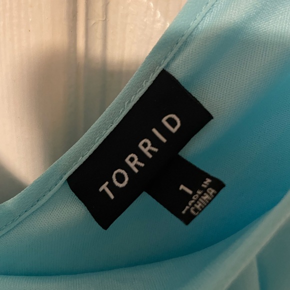 Torrid pleated Chiffon Dress - Picture 8 of 9